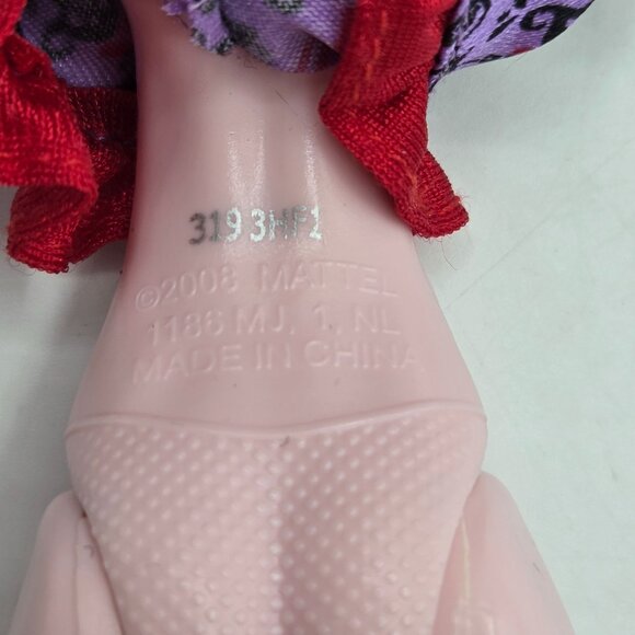 OG Monster High Draculaura Doll 2008 Art Class Edition With Heart Cheek Tattoo B - Picture 3 of 6